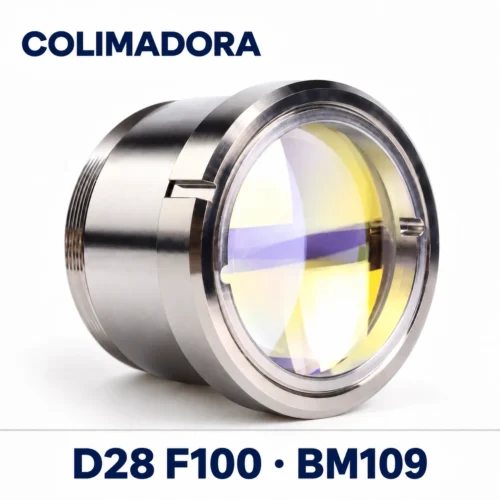Lente colimadora FL100 D28 com suporte — BM109