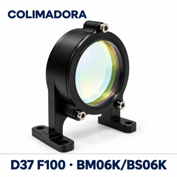 07_COLIMADORA_D37_F100_BM06K_BS06K Lente colimadora FL100 D37 com suporte — BM06K